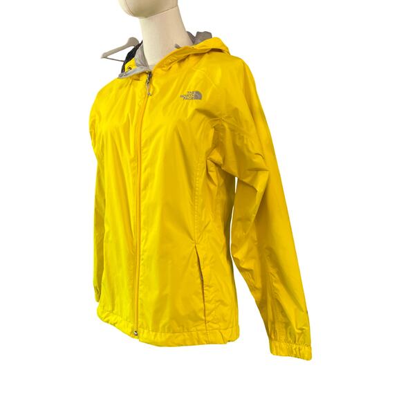 The North Face Women’s Yellow Rain Jacket Waterproof Hooded Small - Picture 8 of 11